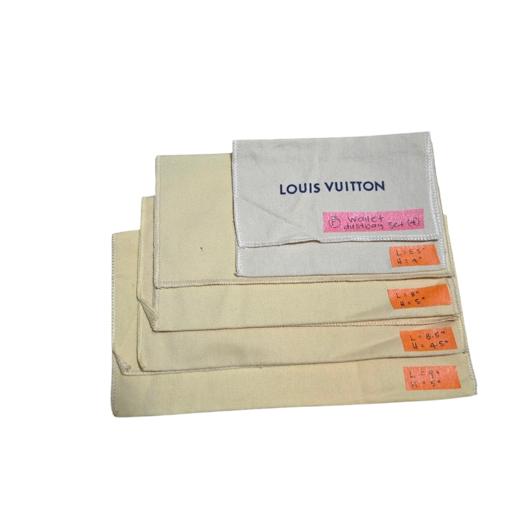 Louis Vuitton Dust Bags Wallet sizes